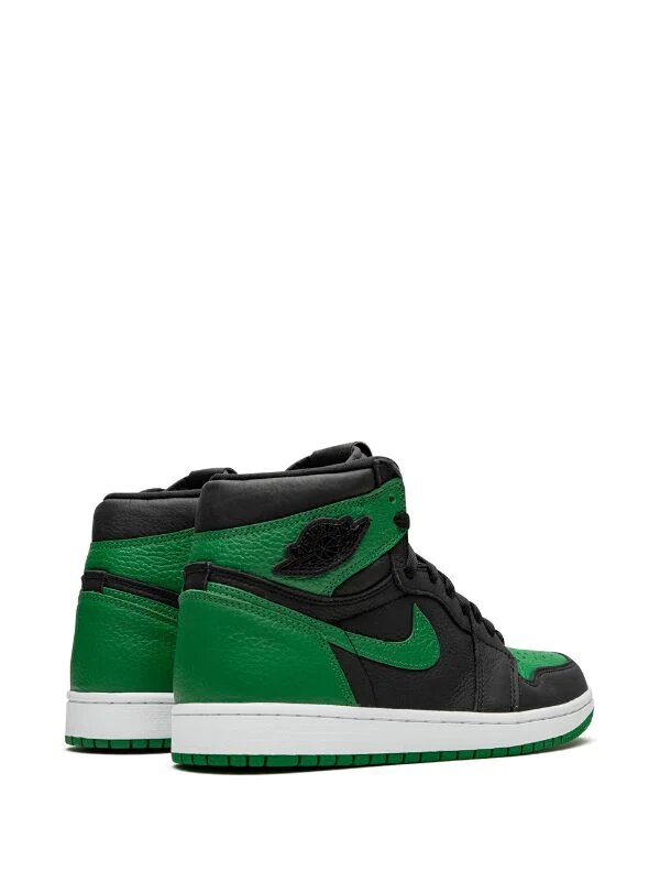 N372O Jordan 1 Retro High Pine Green Black VERDE NEGRO 2.0