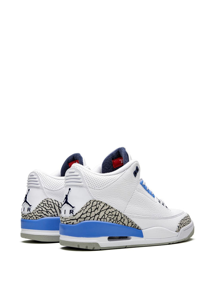 N372O Jordan tenis Air Jordan 3 Retro "UNC"blanco azul
