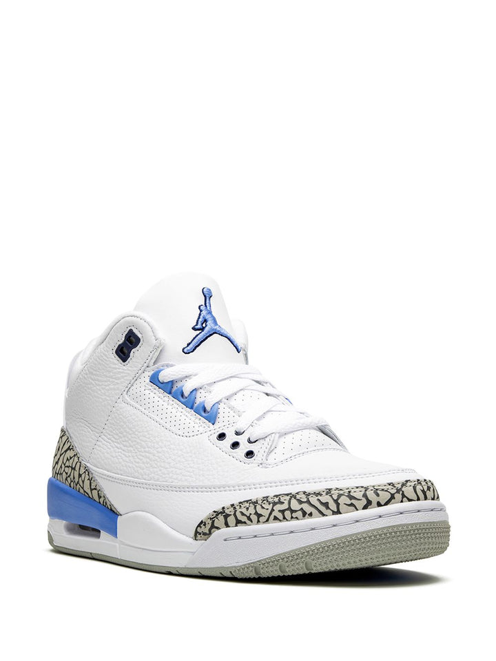 N372O Jordan tenis Air Jordan 3 Retro "UNC"blanco azul