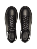 N370O Alexander mcQueen tenis bajo color Negro Blanco