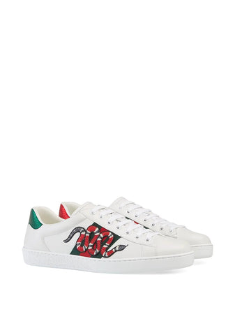 N372O Gucci snake Gucci tenis Ace con bordado