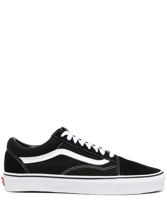 N370O Vans Tenis Vans tenis Old Skool Negro Gamuza