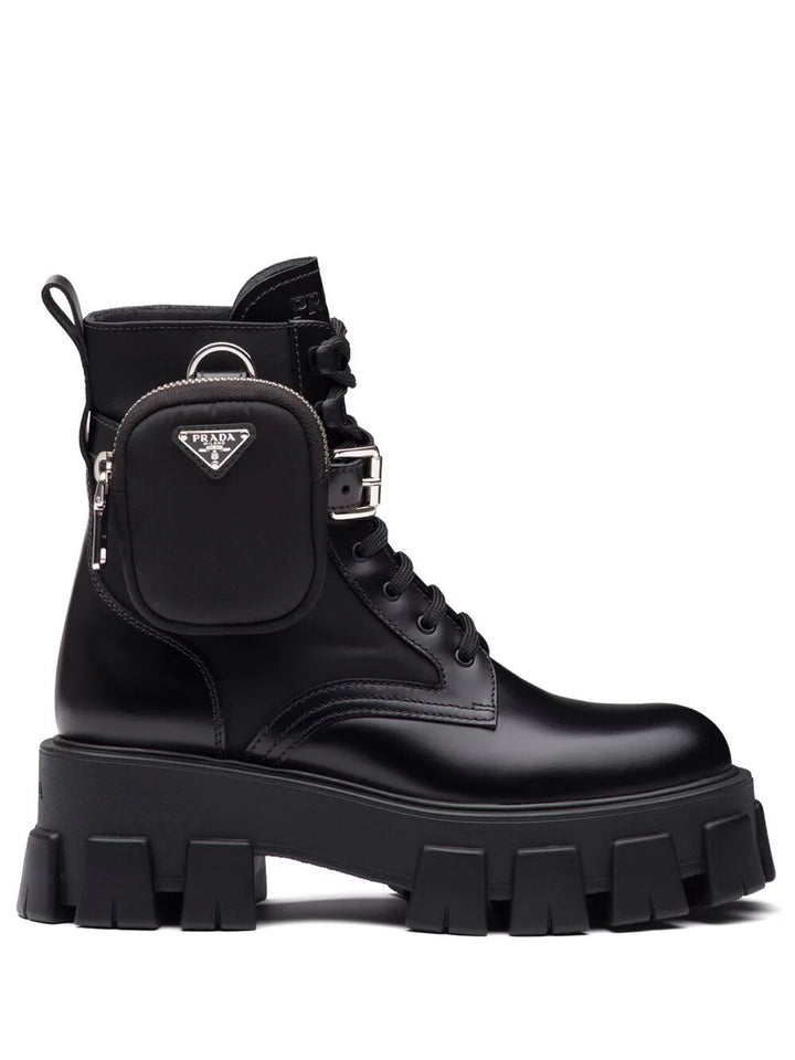 N372O BOTA Prada botas militares Monolith