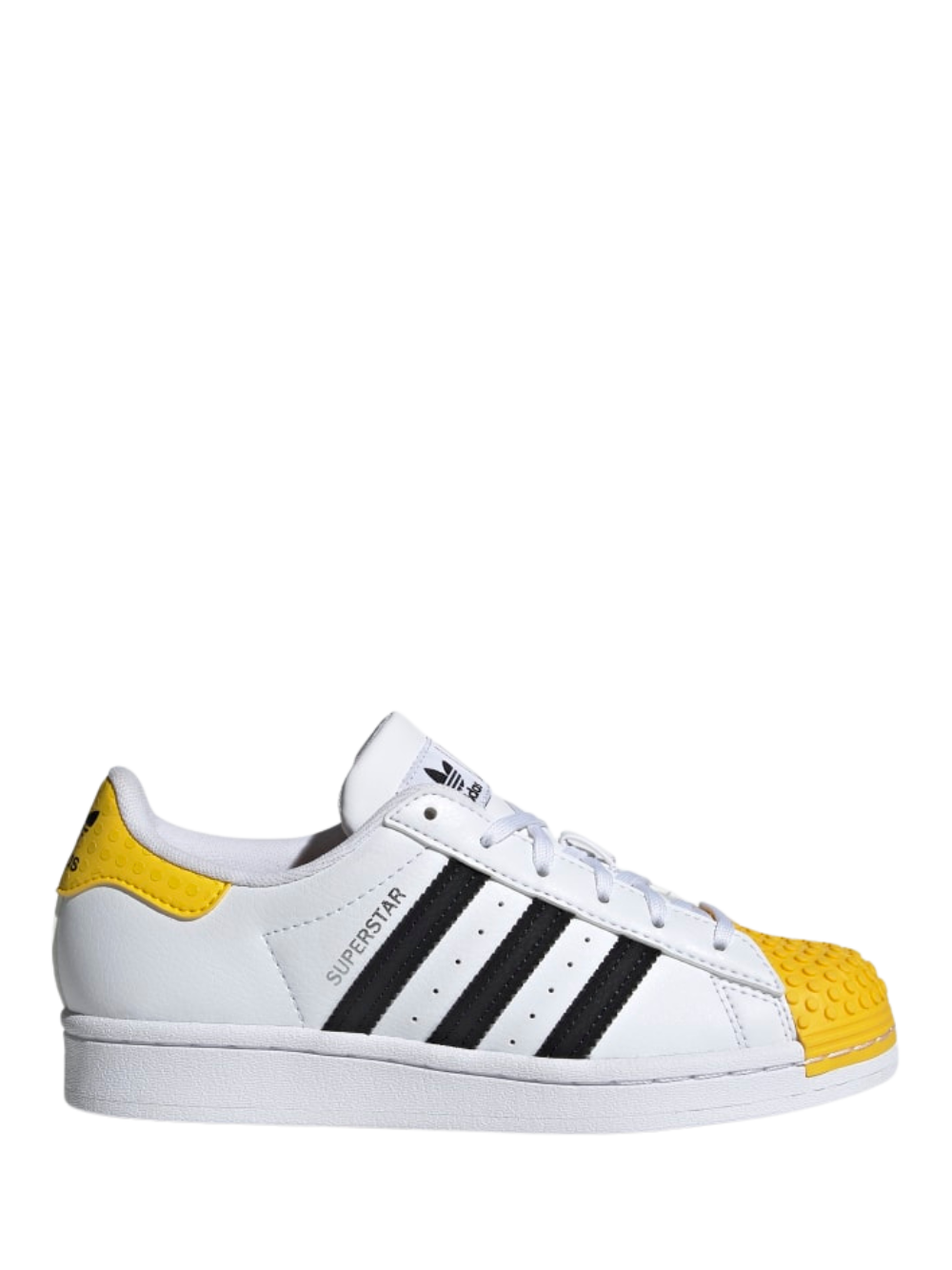 N370O Adidas Super Star Concha blanco amarillo lego