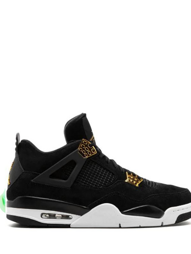 N372O Jordan tenis Air Jordan 4 Retro Royalty negro suela blanca