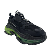 N370O Balenciaga tenis Triple S NEGRO VERDE