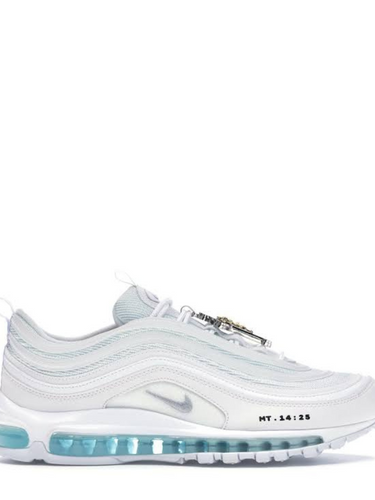 N370O NIKE AIR MAX 97 BLANCO JESUS AGUA BENDITA CRISTO