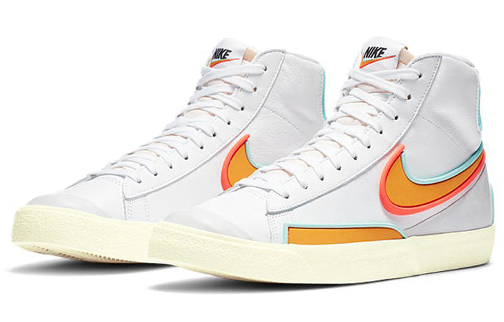 N370O NIKE BLAZER MID 77 INFINITE WHITE KUMQUAT CRIMSON