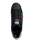 N370O TENIS SUPERSTAR negro franjas
