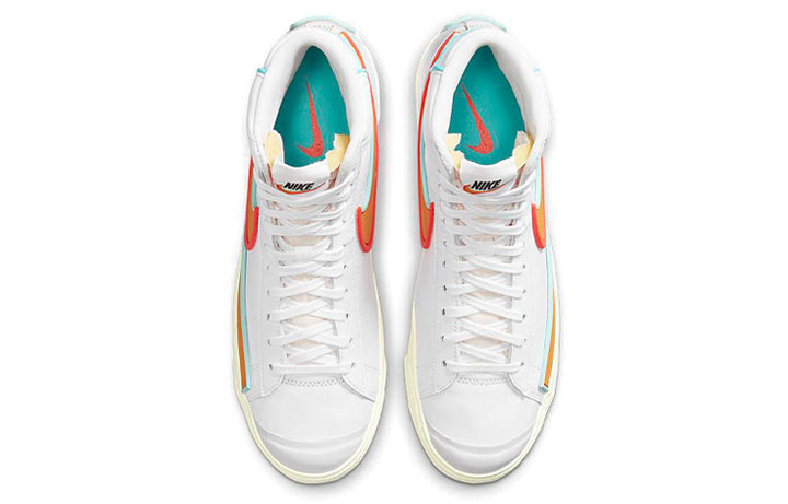 N370O NIKE BLAZER MID 77 INFINITE WHITE KUMQUAT CRIMSON