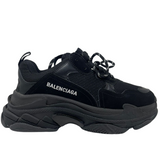 N372O (D) BALENCIAGA TRIPLE S TRAINER 'TRIPLE BLACK'
