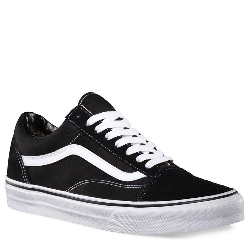 N370O Vans Tenis Vans tenis Old Skool Negro Gamuza
