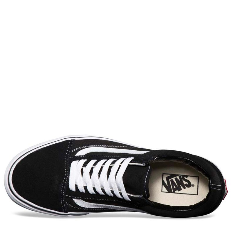 N370O Vans Tenis Vans tenis Old Skool Negro Gamuza
