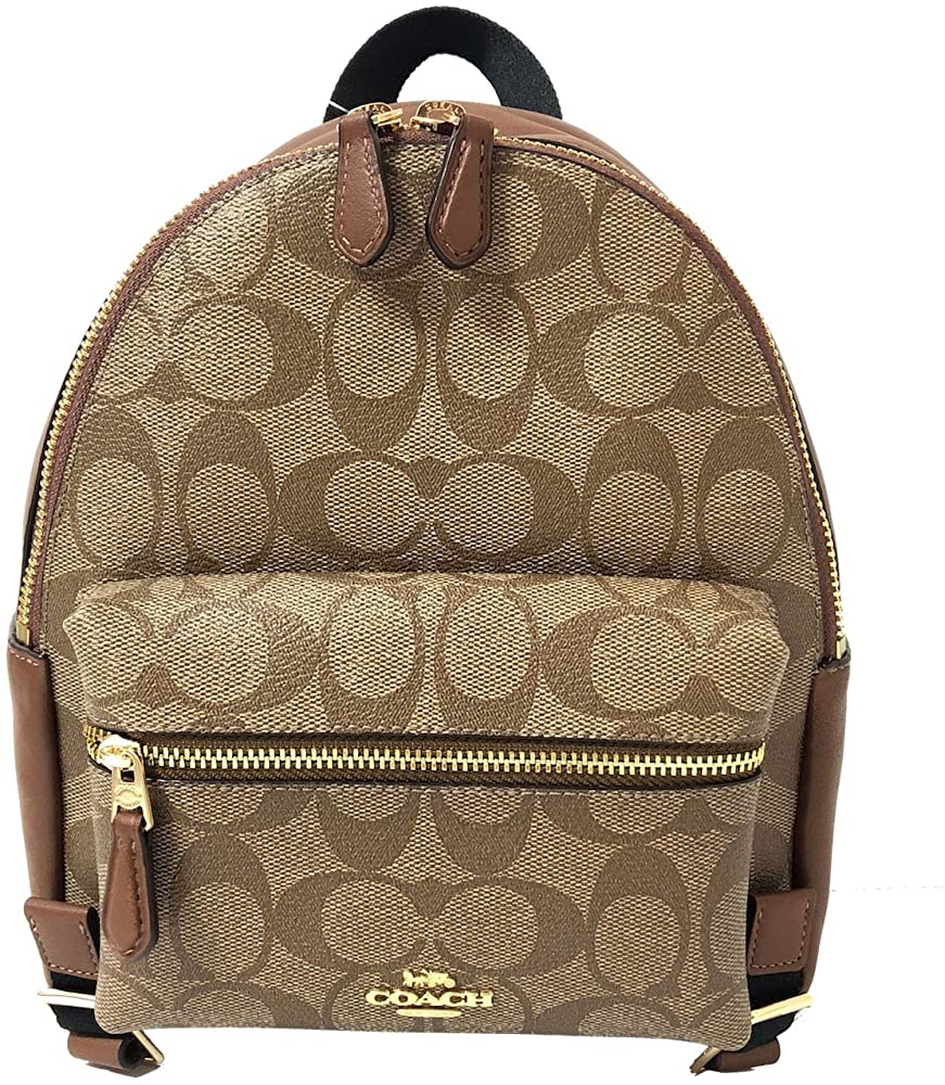 backpack mujer coach Court In Signature Canvas Walnut/Black CZ176 Coach Jordyn Backpack Mochilas Para