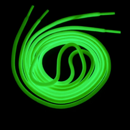 Agujetas luminosas Ronda agujetas de zapatos Solid Colors grueso para todos los tipos de zapato