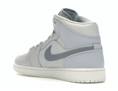 N370O AIR JORDAN 1 MID SE LIGHT BONE/GREY FOG-REFLECT SILVER-SAIL