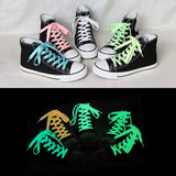 Agujetas luminosas Ronda agujetas de zapatos Solid Colors grueso para todos los tipos de zapato