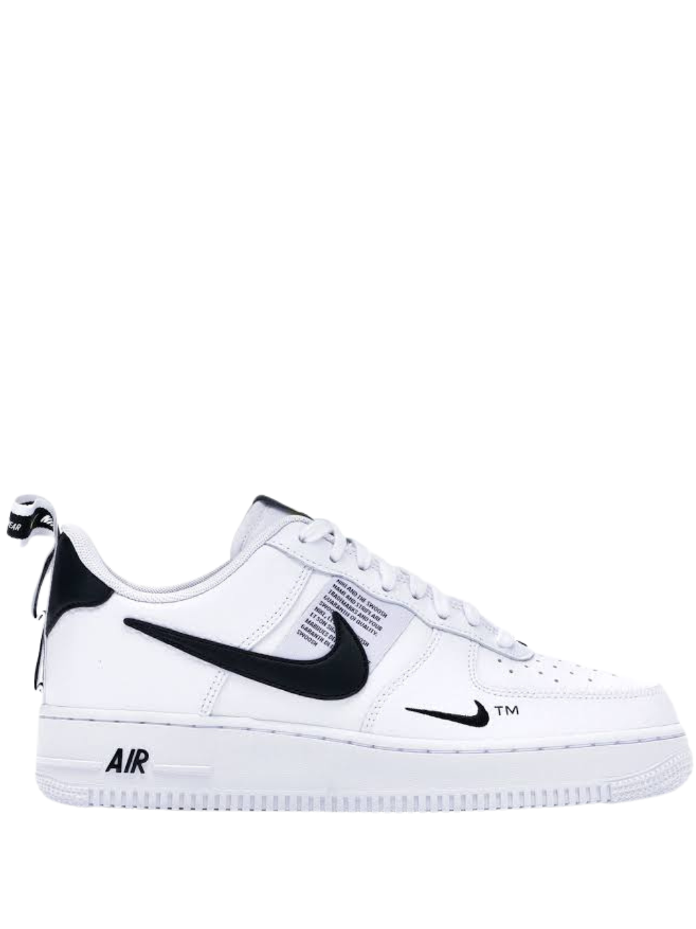 Air force one top nike blanco y negro