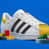 N370O Adidas Super Star Concha blanco amarillo lego