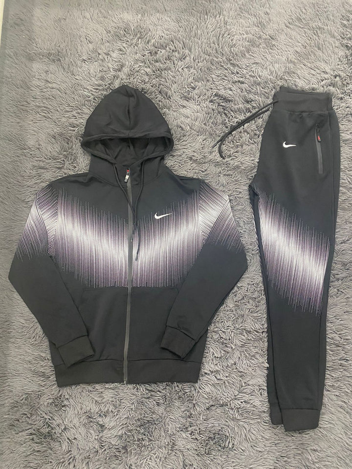 N370 Pants Conjunto completo Nike importado negro total para hombre