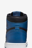 N370O Jordan 1 retro marina blue tenis de moda sneakers en piel