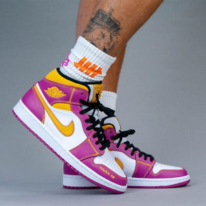 N370O NIKE AIR JORDAN 1 DIA DE MUERTOS ROSA AMARILLO