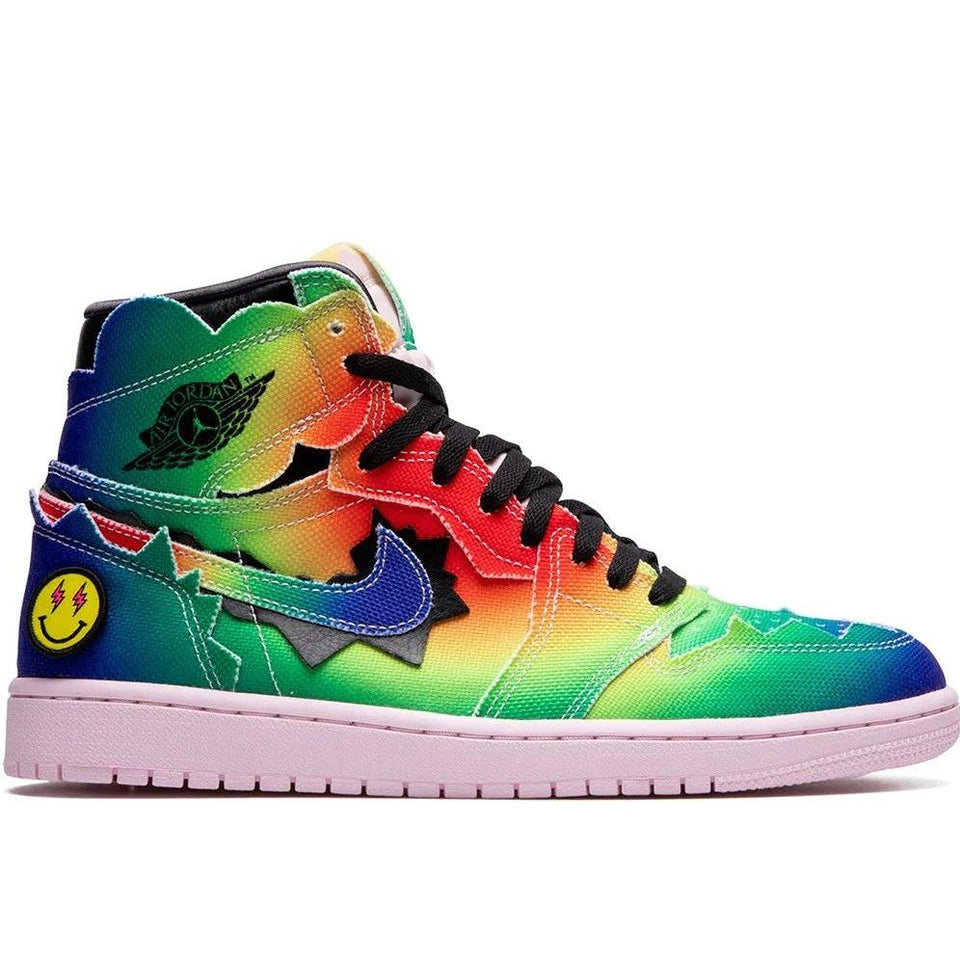 N370O J Balvin Air jordan 1 Verde Air Jordan 1 J. Balvin Tenis de mujer Bota