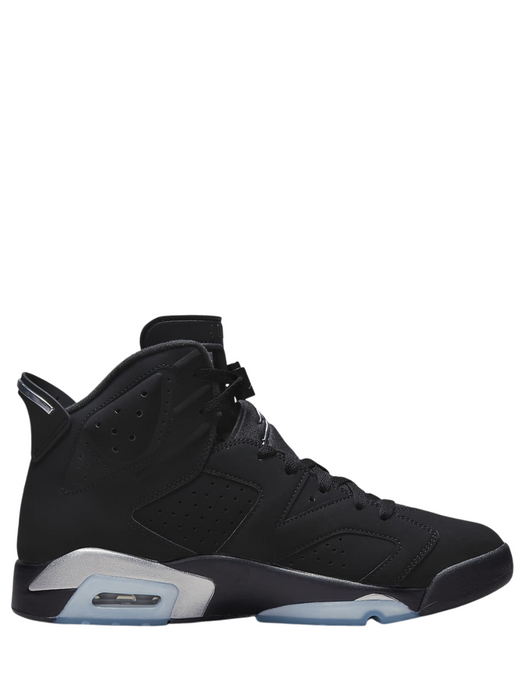 N372O Jordan 6 Negro/Plata metalizado