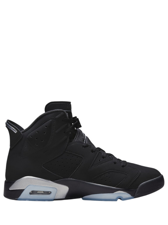 N372O Jordan 6 Negro/Plata metalizado