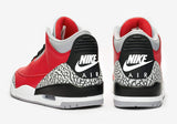 N370O jordan retro 3 Rojo Pasión Cement Grey Negro