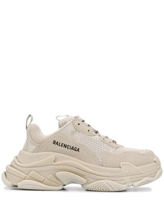N372O Balenciaga tenis Triple S BEIGE suela normal