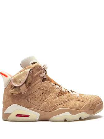 N372O Jordan tenis Air Jordan 6 Retro British Khaki de Travis Scott x Jordan kaki