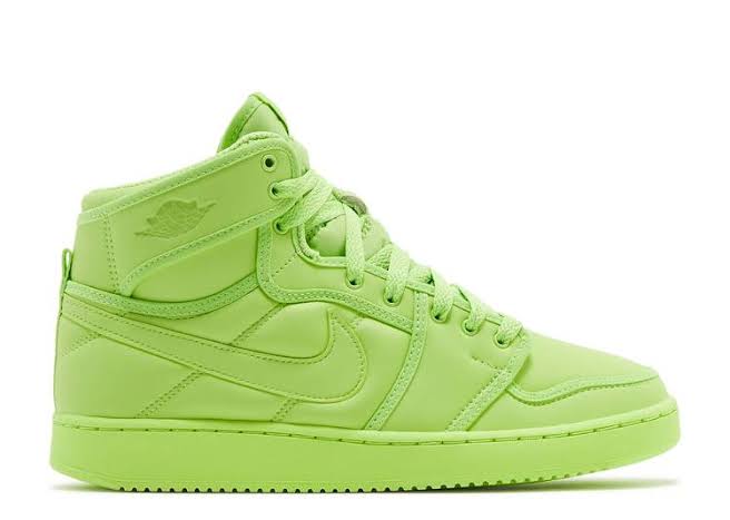 N370O Jordan 1 billie ellish verde neón