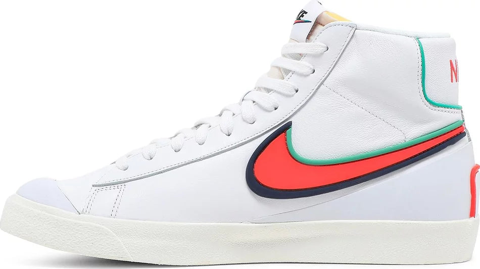 N372O Nike Blazer mid blanco rojo