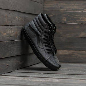 N370O Vans Sk8-Hi Mono Chambray Black Suede