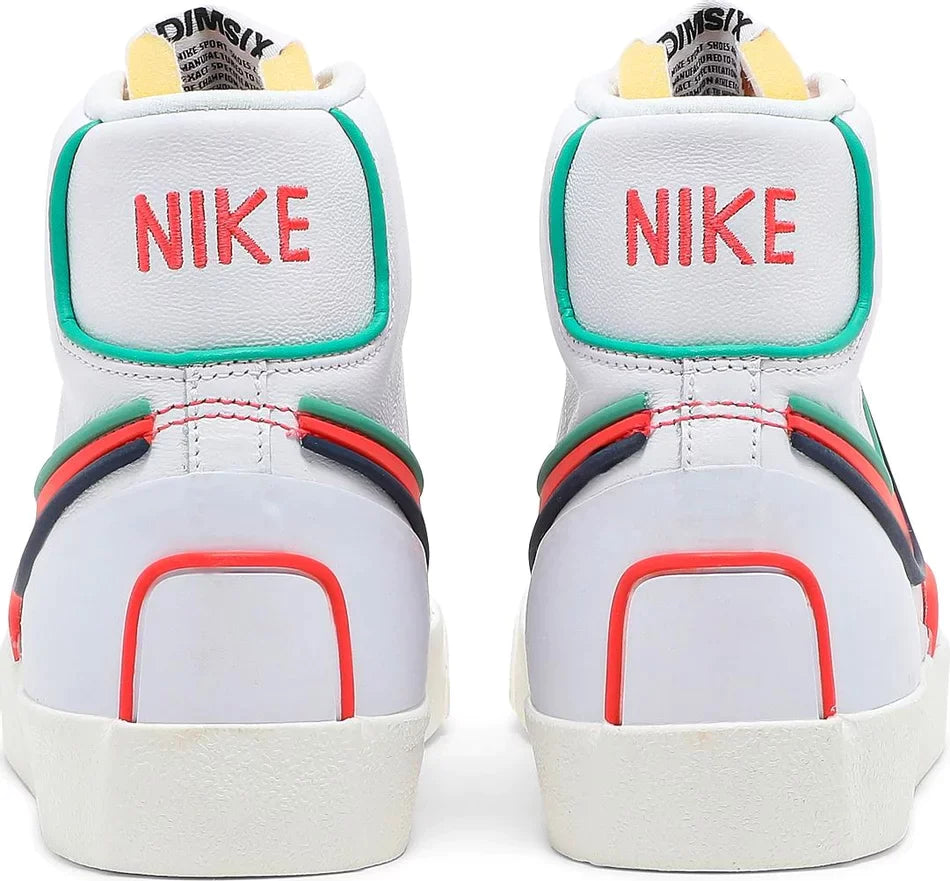 N372O Nike Blazer mid blanco rojo