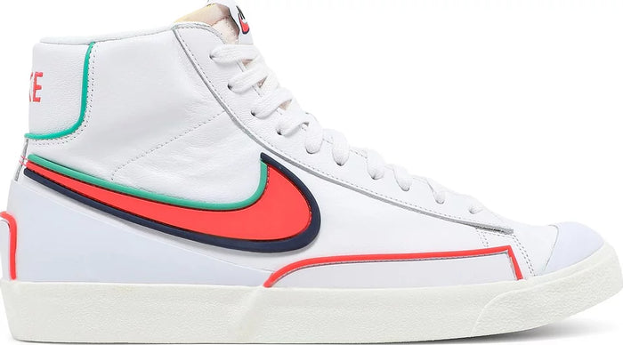 N372O Nike Blazer mid blanco rojo