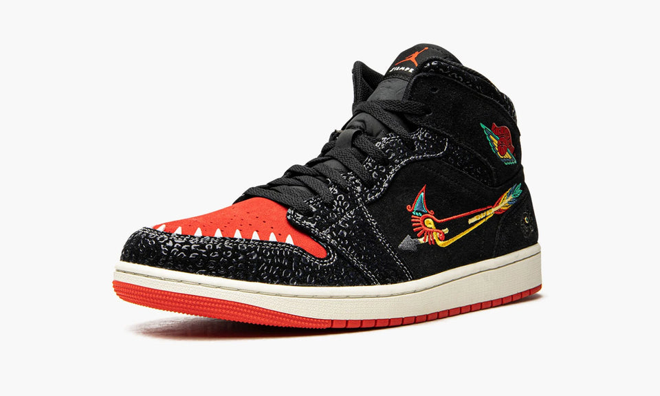 N370O Air Jordan 1 Mid SE Dia De Muertos"Siempre Familia" día de muertos
