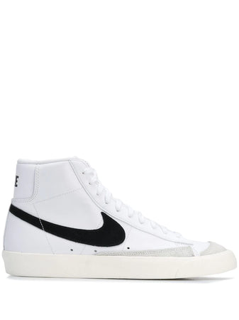 N373O Nike blazer mid 77 vintage blanco negro clásico piel