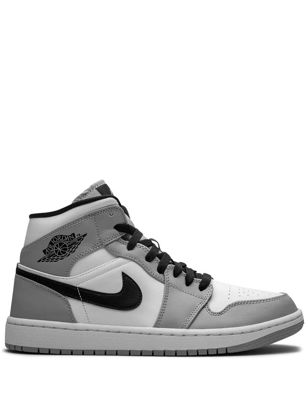 N370O tenis Air Jordan 1 Mid Light Smoke Grey