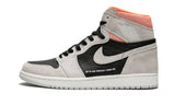 N370O Jordan 1 Retro High Neutral Grey Hyper Crimson