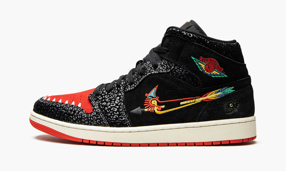 N370O Air Jordan 1 Mid SE Dia De Muertos"Siempre Familia" día de muertos