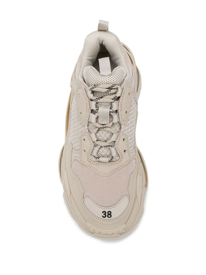 N372O Balenciaga tenis Triple S BEIGE suela normal