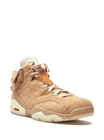 N372O Jordan tenis Air Jordan 6 Retro British Khaki de Travis Scott x Jordan kaki