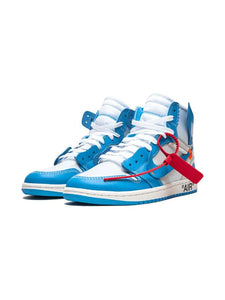 N370O tenis Air Jordan 1 Retro High "Off-White - UNC" de Nike x Off-White