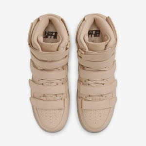 N372O Nike tenis Air Force 1 High Billie Eilish khaki camel gamuza