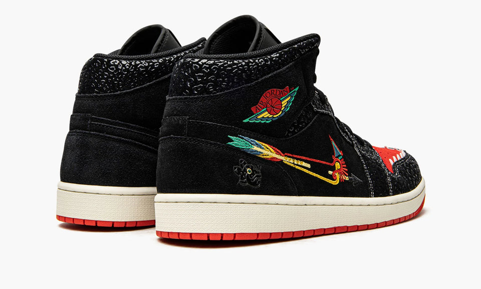 N370O Air Jordan 1 Mid SE Dia De Muertos"Siempre Familia" día de muertos