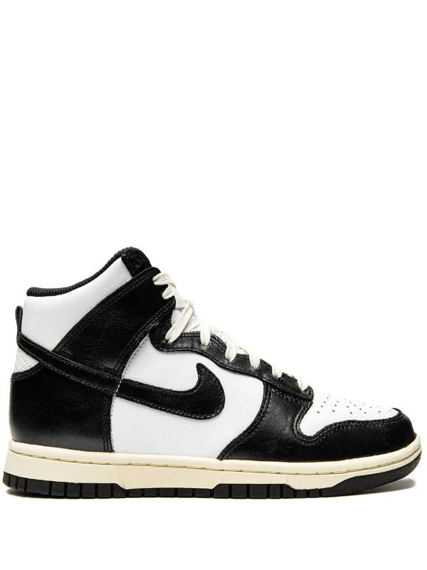 N370O Nike tenis Dunk High Vintage Black Panda