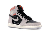 N370O Jordan 1 Retro High Neutral Grey Hyper Crimson