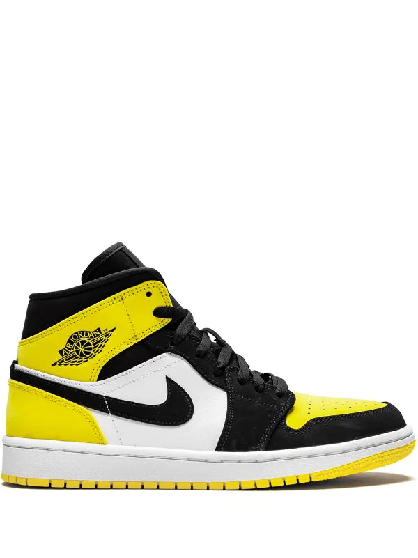 N370O Air Jordan 1 Mid SE amarillo blanco negro INEEDTENIS